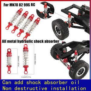 MN MN78 MN82 MN168 MN99sV2 RC 자동차 조정 가능한 업그레이드 수리 부품 액세서리 용 60mm 오일 충전 유형 금속 충격 흡수 장치
