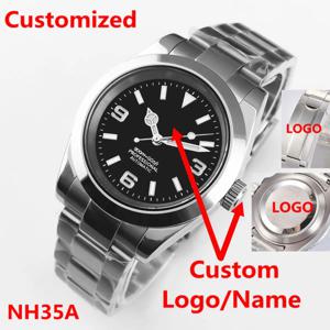 맞춤형 로고 럭셔리 NH35 코르게 시계 남녀공용 36MM/39MM 오토매틱 기계식 손목시계 사파이어 야광 10Bar 레로즈