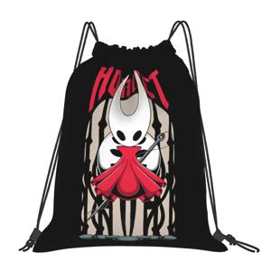 프린세스 드로스트링 백팩 체육관 스포츠 가방 방수 Hollow Knight Silksong Hornet 스트링 백 운동용
