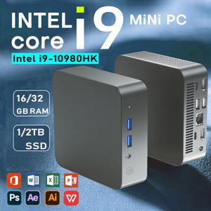 인텔 i9 윈도우11 미니 PC 휴대용 게이밍 i9 10980HK N150 16/32GB 램 WIFI6 BT5.2 4K 1/2TB SSD 1000Mbps 미니 게이머 컴퓨터 PC