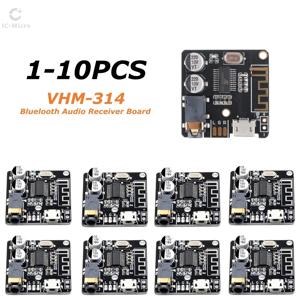 1-10pcs VHM-314 블루투스 오디오 수신기 보드 블루투스 5.0 MP3 무손실 디코더 보드 무선 스테레오 음악 모듈 3.7-5V