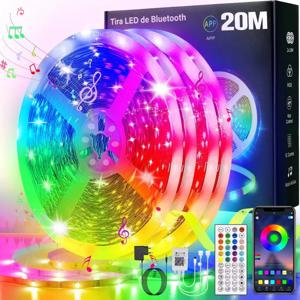 USB LED 스트립 조명 앱 제어 색상 변경 가능 5050 RGB LED 조명 유연한 램프 테이프 실내 장식 TV 백라이트 다이오드