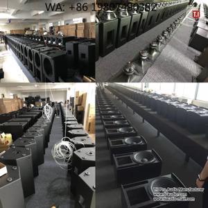 500W 저주파 듀얼 10인치 라인 어레이 스피커, 교회 실내 음향 시스템용 전문 파워드 오디오 장비