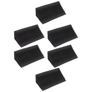 SEWS-6 PCS 어쿠스틱 폼 차콜/블랙 베이스 트랩 사운드 흡수 스튜디오 방음 코너 벽 12 X 12 X 24 Cm
