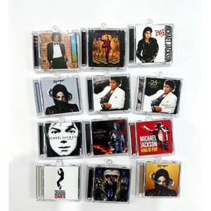 마이클 잭슨 미니 CD 키체인 8개 세트 MJ 팬들을 위한 영어판 재생 가능한 클래식 음악 기념품 선물 무료 배송