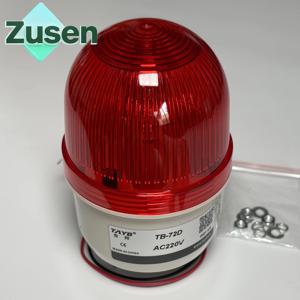 Zusen TB72D 12V 24V 110V 220V 붉은 색 작은 깜박이는 빛 보안 경보 스트로브 신호 경고 LED 램프