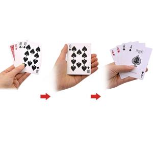 카드 4개 환상 4개 카드 변압기 카드 변경 마술 트릭 마술사 클로즈업 액세서리 특수 효과 소품 정신주의 코미디