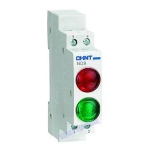 CHINT DIN 레일 마운트 LED 신호 램프, ND9 시리즈 AC 220V 표시 파일럿 조명