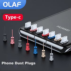 유형 C 플러그 먼지 플러그 3.5mm 이어폰 잭 Sim 카드 USB 유형-C 삼성 S10 S9 S8 참고 8 9 화웨이 P10 P20 P30 용 방진 플러그