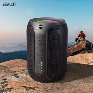 ZEALOT-S32PRO 15W 휴대용 블루투스 5.2 스피커 야외 방수 무선 TWS 미니 컬럼 박스 스피커 야외 TF 카드