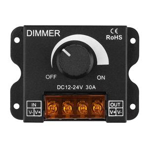 DC 12V-24V LED 디머 스위치 30A LED 단색 컨트롤러 PWM 디지털 스텝리스 디밍 램프 스트립 단색 램프용