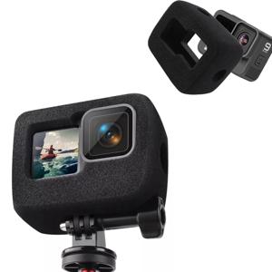 GoPro HERO 12 10 9 용 앞 유리 바람 소음 감소 스폰지 폼 케이스 Gopro Hero 11 액션 카메라 액세서리 용 커버 하우징