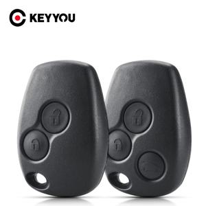 KEYYOU 2 3 버튼 Renault Dacia Modus Clio 3 Twingo Kangoo 2 Duster Logan Fluence 용 블레이드가없는 자동차 원격 키 쉘 케이스