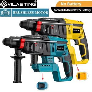 VILASTING 26MM 브러시리스 전기 해머 드릴 다기능 회전식 무선 전동 공구 마키타/디월트 18V 배터리용