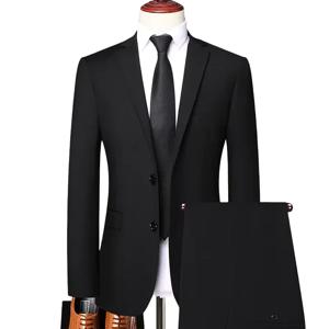 S-8XL (블레이저 + 바지) 남성 패션 비즈니스 캐주얼 야외 신사 트렌드 싱글 브레스트 웨딩 슬림핏 영국 스타일 정장