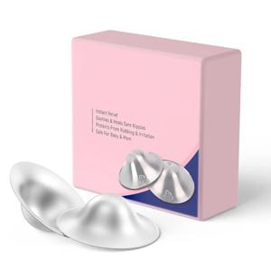 실버 치유 젖꼭지 보호대, 모든 엄마용 모유 수유 필수품, 사용하기 쉬운 오리지널 젖꼭지 커버