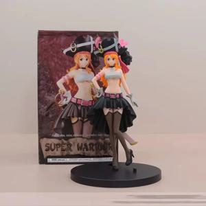 19CM 애니메이션 원피스 나미 검은 옷 액션 피규어 원피스 필름 레드 드레스업 피규어 PVC 수집용 모델 장난감 어린이 선물