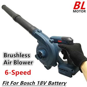 Bosch 18V 배터리에 적합 브러시리스 공기 송풍기 6 단 무선 전기 잎 송풍기 진공 청소기 먼지 눈 부는 전동 공구