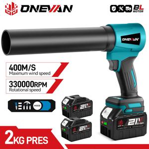 ONEVAN 300000RPM 브러시리스 전기 터보 송풍기 제트 팬 400M/S 리프 블로워 먼지 부는 도구 Makita 18V 배터리 핀