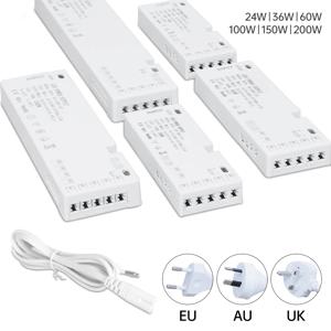 통합 조명용 7/9/10x DuPont 포트가 있는 24W-200W LED 캐비닛 조명 변압기 전원 공급 장치 AC220V ~ DC12V/24V