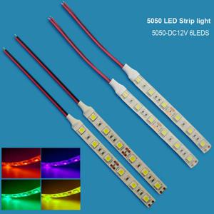 DC12V 5050 led 스트립 빛 10cm 6LED LED 테이프 유연한 빛 Stirp Tira 홈 장식 램프 자동차 램프 2PCS /5PCS