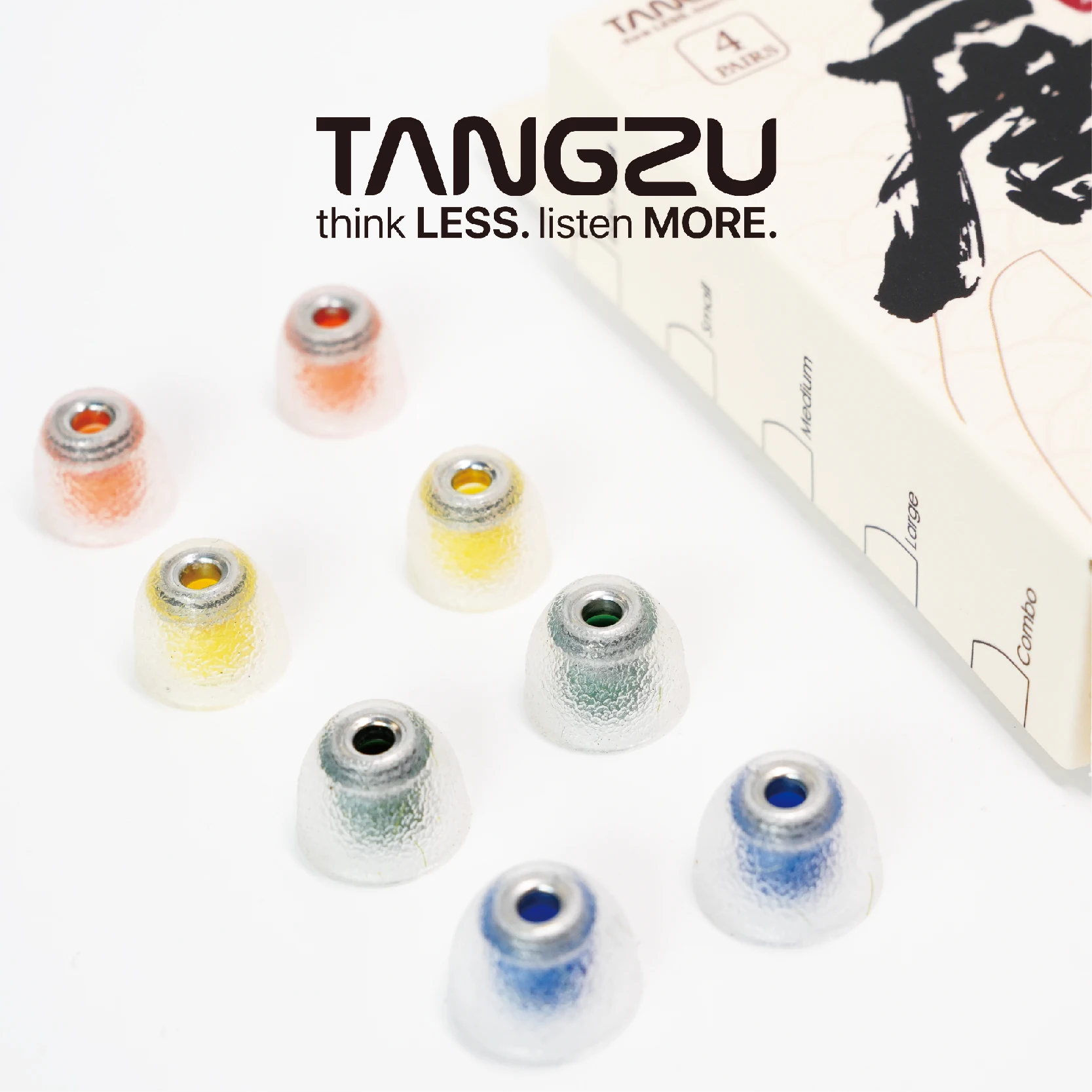 TANGZU Tang Sancai 노블 액체 실리콘 하이브리드 이어팁 스테인레스 스틸 에디션