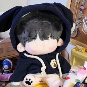 20cm 면 인형 용 운동복 후드 귀여운 옷 후드 미니 옷 수제 후드 미니 의상 귀여운 인형 20cm 옷