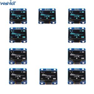 10PCS 1.3 인치 OLED 디스플레이 모듈 I2C 직렬 128X64 LCD LED 스크린 IIC 통신 SH1106 Arduino ESP8266 Nodemcu 용 흰색 파란색