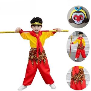 할로윈 어린이 의상 서유기 손오공 코스프레 역할극 가면극 소년 세트 공연 의상