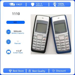 리퍼비시된 오리지널 1110 2G 언락 GSM 900/1800 휴대폰 러시아어 아랍어 히브리어 키보드, 핀란드 제조