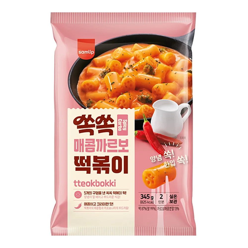 삼립 쏙쏙 매콤까르보 떡볶이 345g