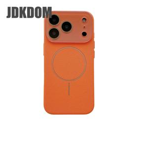 JDKDOM 리치 가죽 질감 자석 케이스 아이폰 17 에어 16 15 14 플러스 13 12 프로 맥스 충격 방지 무선 충전 커버