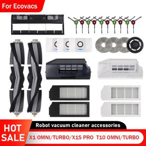 에코백스 디봇 X1 OMNI/TURBO, T10 OMNI/TURBO/X1S PRO 먼지통, 메인 사이드 브러시, 헤파 필터, 걸레 먼지봉투 걸레 천 부품
