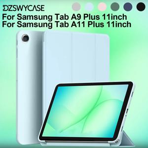 삼성 갤럭시 A9 플러스 / A11 플러스 11인치 태블릿 케이스, 스탠드 기능이 있는 삼중 접이식 커버, 자동 절전/깨우기 기능 포함