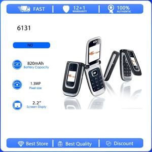 원래 리퍼브 제품 6131 2G 언락 GSM 900/1800 휴대폰 러시아어 아랍어 키보드 핀란드산 (히브리어 아님)
