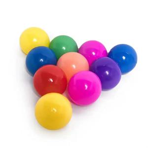100PCS 야외 스포츠 공 다채로운 부드러운 물 수영장 바다 웨이브 공 아기 친환경 스트레스 에어볼 텐트 장난감