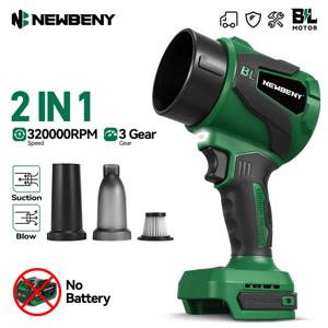 NEWBENY 650M/S 2IN1 브러시리스 전기 터보 블로워 3000W 제트 팬 강력 자동차 건조기 눈 먼지 제거 도구 (마키타 배터리용)