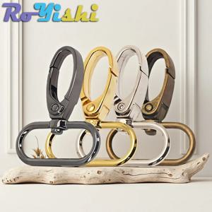5-100개 16-38mm 가방 스트랩 훅 버클 금속 회전식 로브스터 클래스프 DIY 웨빙 스냅 훅 카라비너 키체인 버클 액세서리