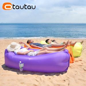 OTAUTAU 초경량 베개 스타일 게으른 소파 풍선 소파 휴대용 접이식 침낭 침대 SF284