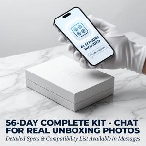 14일 프로 바이오 센서 키트 - 56일 마스터 신진대사 추적 솔루션, 4개 센서, 전문 건강 액세서리