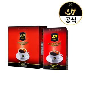 G7 퓨어블랙 라이트 0.9g X 160개입 + 110개입 (총 270개입) / 베트남 블랙 다크 아메리카노