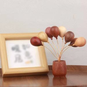 풍선 장식용 금속 줄기 조각 나무 센터피스 테이블 장식품