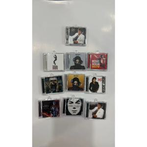 마이클 잭슨 미니 CD 키체인 8개 세트 MJ 팬들을 위한 영어판 재생 가능한 클래식 음악 기념품 선물 무료 배송