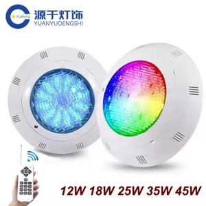 LED 수중 수영장 조명 RGB 색상 변경 AC12V 12W 18W 25W 35W 45W IP68 방수 램프 따뜻한 흰색/차가운 흰색