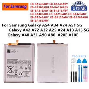 EB-BA546ABY EB-BA156ABY EB-BA246ABY 삼성 갤럭시 A54 A34 5G A24 A51 A42 A32 A25 A24 A13 A15 5G A40 A31 A90 A20E용 배터리
