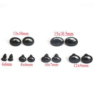 50pcs 수제 플라스틱 타원형 모양의 스레드 눈 DIY 인형 장난감, 귀여운 곰 단추 장난감, DIY 안전 눈 인형 액세서리