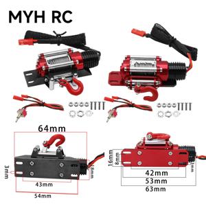 금속 자동 시뮬레이션 시뮬레이션 윈치 1/10 1/12 RC 크롤러 자동차 Axial SCX10 III 90046 D90 TRX4 TRX-6 D110 Redcat