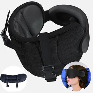 3D 윤곽 여행 베개 100% 블랙 아웃 제로 눈 압력 슬리핑 마스크 소프트 조절 여행 액세서리 비행기