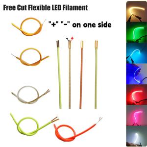 LED 전구용 자유 절단형 유연 LED 필라멘트 DC 3V 25-300mm 램프 액세서리 COB LED 다이오드 DIY 부품 화이트 레드 아이스 블루 2700K