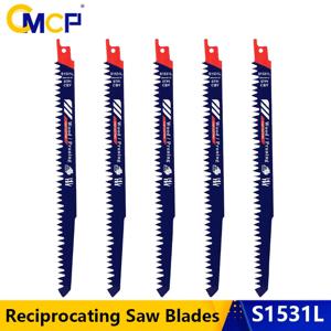 CMCP 1/2/5Pcs 240mm HCS 왕복 톱날 S1531L 목공용 세이버 톱날 전동 공구 액세서리
